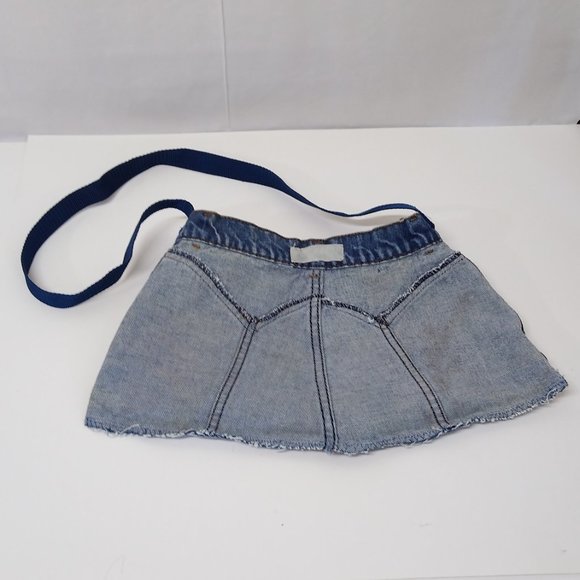 Shoulder Bag Handmade Denim Sheplers Jeans Boho Hippie Cardinals and Blue Jays - Picture 5 of 12